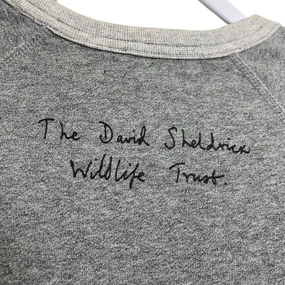 J Crew Sweatshirt XXS David Sheldrick Elephant Wildlife Trust Garments for Good - Picture 8 of 12